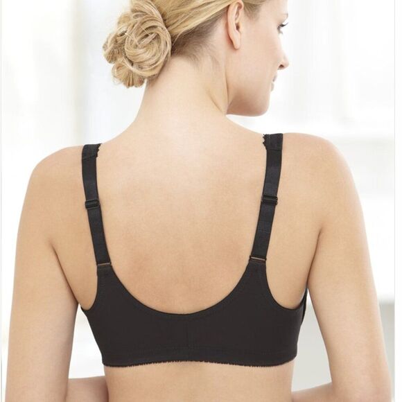 Glamorise Black 9245 Underwire‎ Front Closure Bra Size 42F - Picture 6 of 11